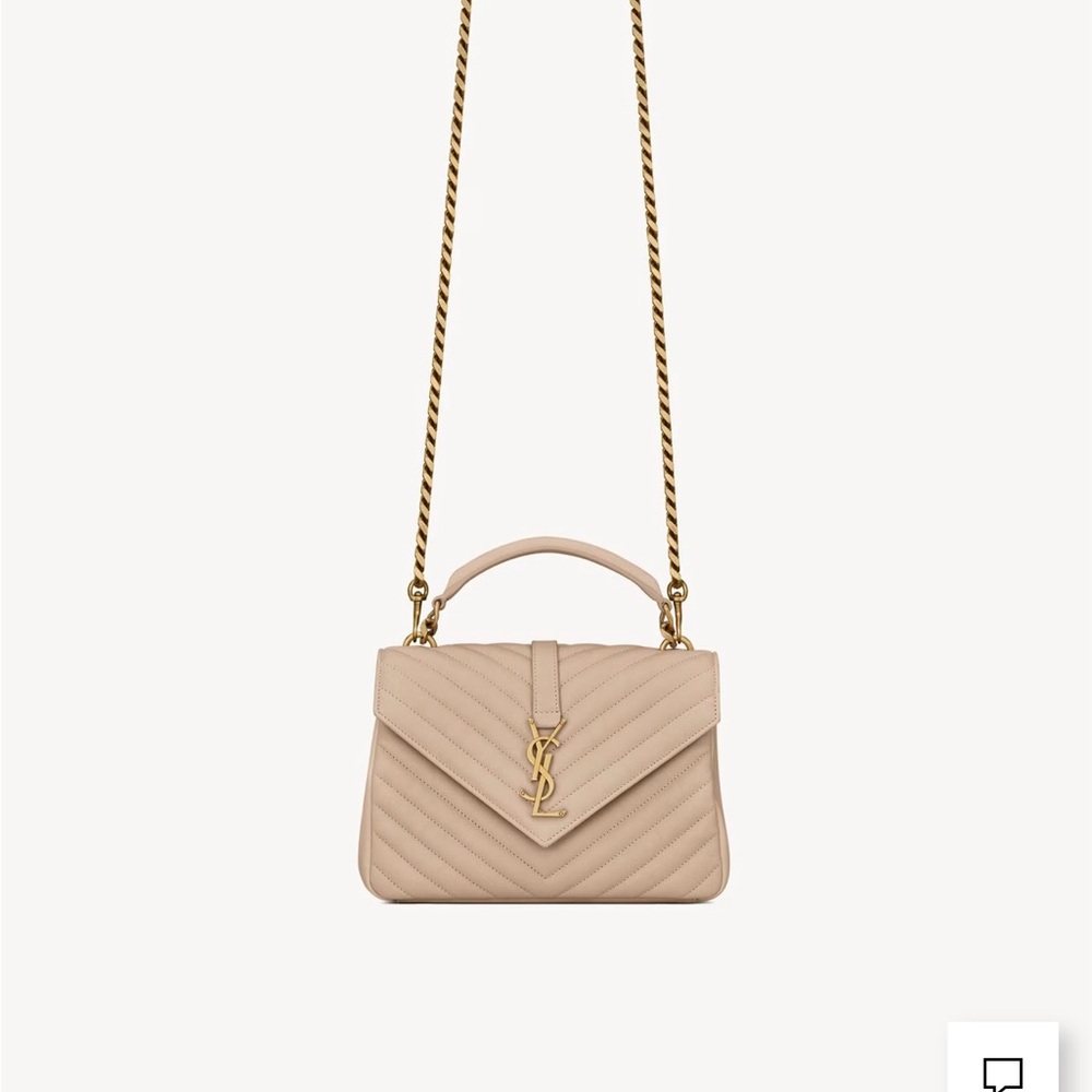 YSL College Medium Quilted Leather Bag